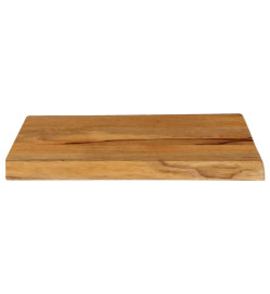 Dessus de table 70x40x3,8 cm bord vivant bois massif manguier