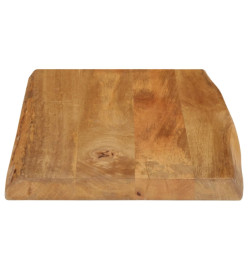 Dessus de table 70x40x3,8 cm bord vivant bois massif manguier