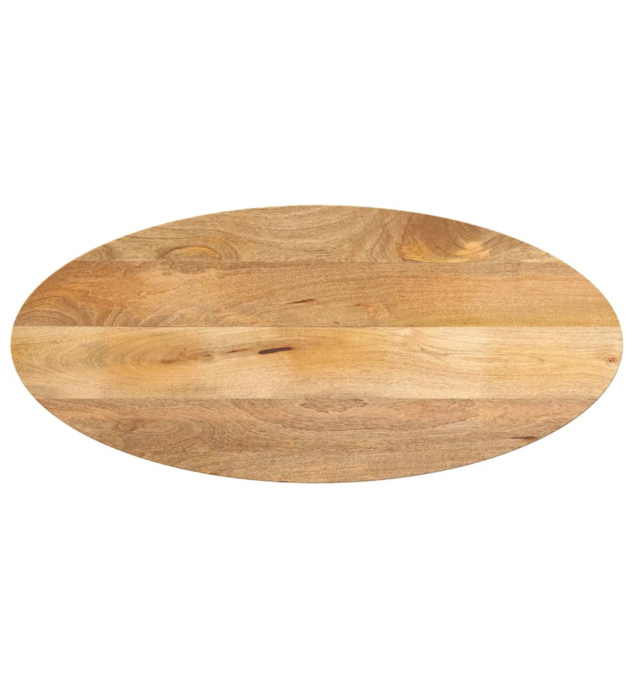 Dessus de table 120x60x2,5 cm ovale bois massif de manguier