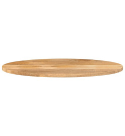 Dessus de table 80x40x2,5 cm ovale bois massif de manguier