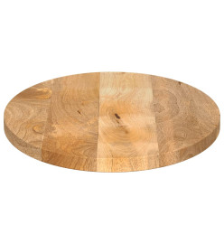 Dessus de table 80x40x2,5 cm ovale bois massif de manguier