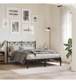 Tête de lit métal noir 135 cm