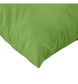 Coussins de palette lot de 3 vert mélangé tissu