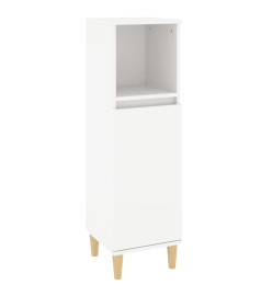 Ensemble de meubles salle de bain 3 pcs blanc bois d'ingénierie