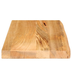 Dessus de table à bord vivant 40x30x2,5 cm bois massif manguier