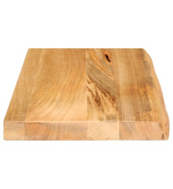 Dessus de table à bord vivant 50x40x2,5 cm bois massif manguier