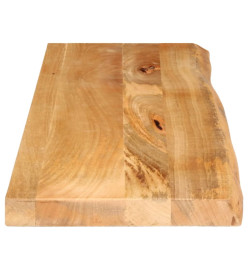 Dessus de table à bord vivant 100x30x2,5cm bois massif manguier