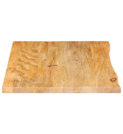 Dessus de table à bord vivant 70x60x2,5 cm bois massif manguier