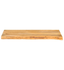 Dessus de table à bord vivant 80x20x3,8 cm bois massif manguier