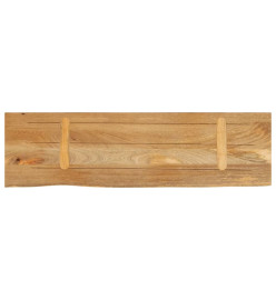 Dessus de table à bord vivant 110x40x3,8cm bois massif manguier