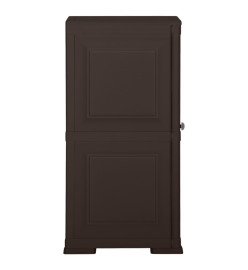 Armoire en plastique 40x43x85,5 cm Design de bois Marron