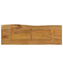 Dessus de table 110x40x2,5 cm bord vivant bois massif manguier