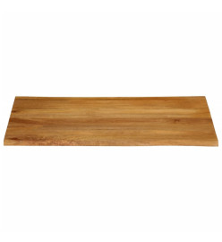 Dessus de table 90x80x3,8 cm bord vivant bois massif manguier