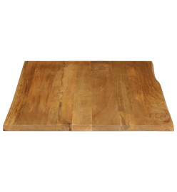 Dessus de table 90x80x3,8 cm bord vivant bois massif manguier