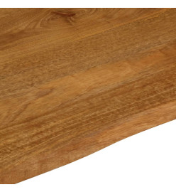 Dessus de table 110x80x3,8 cm bord vivant bois massif manguier