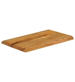 Dessus de table 60x40x3,8 cm bord vivant bois massif manguier