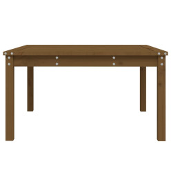 Table de jardin marron miel 82,5x82,5x45 cm bois massif de pin