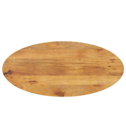 Dessus de table 120x50x2,5 cm ovale bois massif de manguier