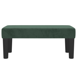 Banc Vert foncé 70x30x30 cm Velours