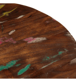 Dessus de table Ø 80x2,5 cm rond bois massif de récupération