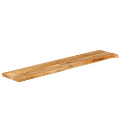 Dessus de table à bord vivant 180x30x2,5cm bois massif manguier