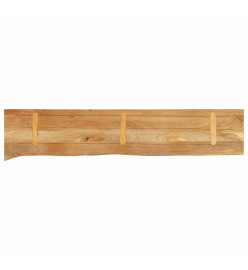 Dessus de table à bord vivant 180x40x2,5cm bois massif manguier