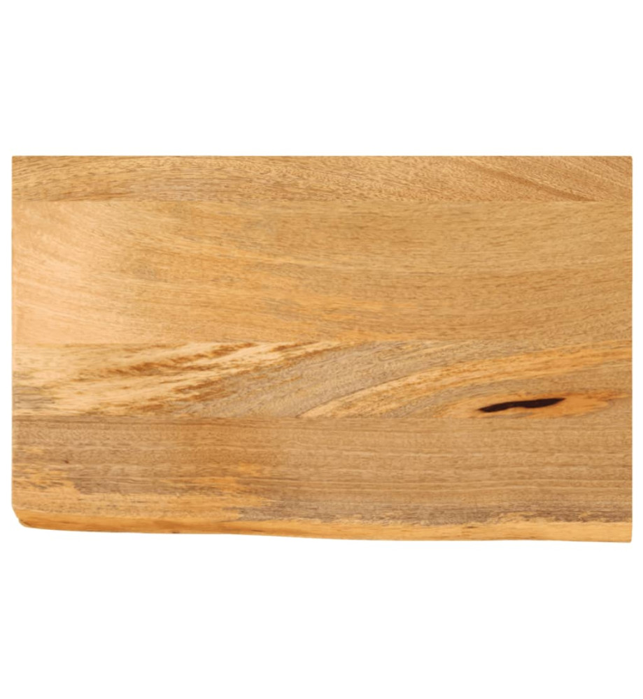 Dessus de table à bord vivant 50x30x3,8 cm bois massif manguier