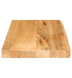 Dessus de table à bord vivant 50x30x3,8 cm bois massif manguier