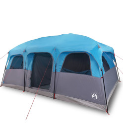 Tente de cabine familiale 9 personnes bleu imperméable