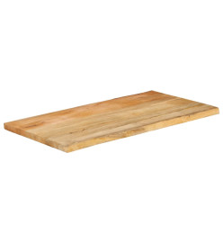 Dessus de table 120x60x3,8 cm bord vivant bois massif manguier