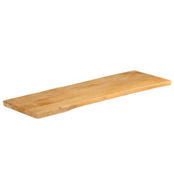 Dessus de table 110x40x3,8 cm bord vivant bois massif manguier