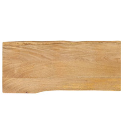 Dessus de table 90x40x3,8 cm bord vivant bois massif manguier