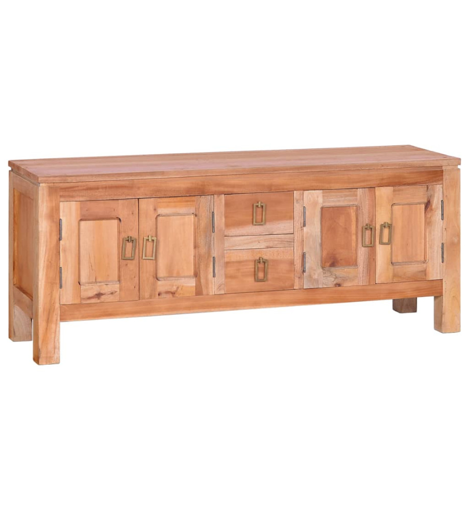 Meuble TV 110x30x45 cm Bois d'acajou massif