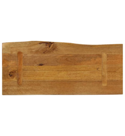 Dessus de table 80x40x3,8 cm bord vivant bois massif manguier