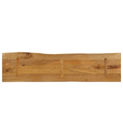 Dessus de table 160x40x3,8 cm bord vivant bois massif manguier