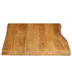 Dessus de table 90x60x2,5 cm bord vivant bois massif manguier