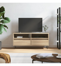 Meuble TV chêne sonoma 100x34,5x44,5 cm bois d'ingénierie