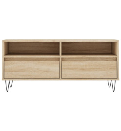 Meuble TV chêne sonoma 100x34,5x44,5 cm bois d'ingénierie