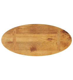 Dessus de table 80x40x3,8 cm ovale bois massif de manguier