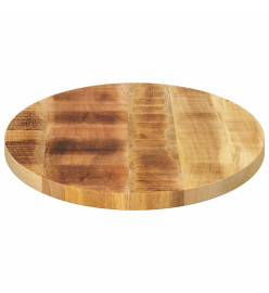 Dessus de table 80x40x3,8 cm ovale bois massif de manguier