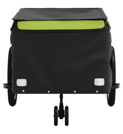 Remorque de vélo noir et vert 45 kg fer