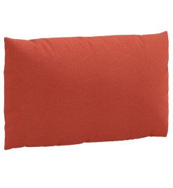 Coussins de palette lot de 2 rouge mélangé tissu