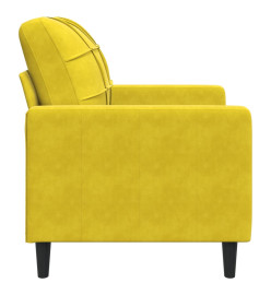 Fauteuil Jaune 60 cm Velours