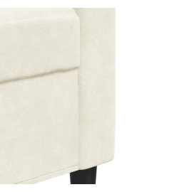 Fauteuil Crème 60 cm Velours