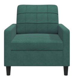 Fauteuil Vert foncé 60 cm Velours