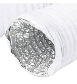 Conduit de ventilation aluminium et PVC 6 m Ø12,5 cm