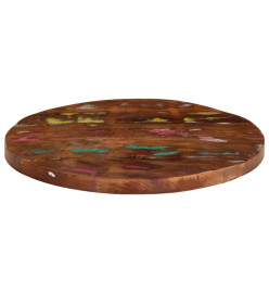 Dessus de table Ø 40x1,5 cm rond bois massif de récupération