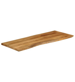 Dessus de table 140x60x3,8 cm bord vivant bois massif manguier