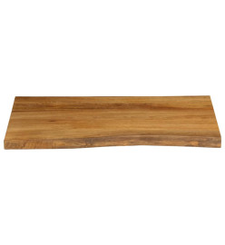 Dessus de table 70x60x3,8 cm bord vivant bois massif manguier