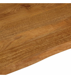 Dessus de table 100x80x2,5 cm bord vivant bois massif manguier